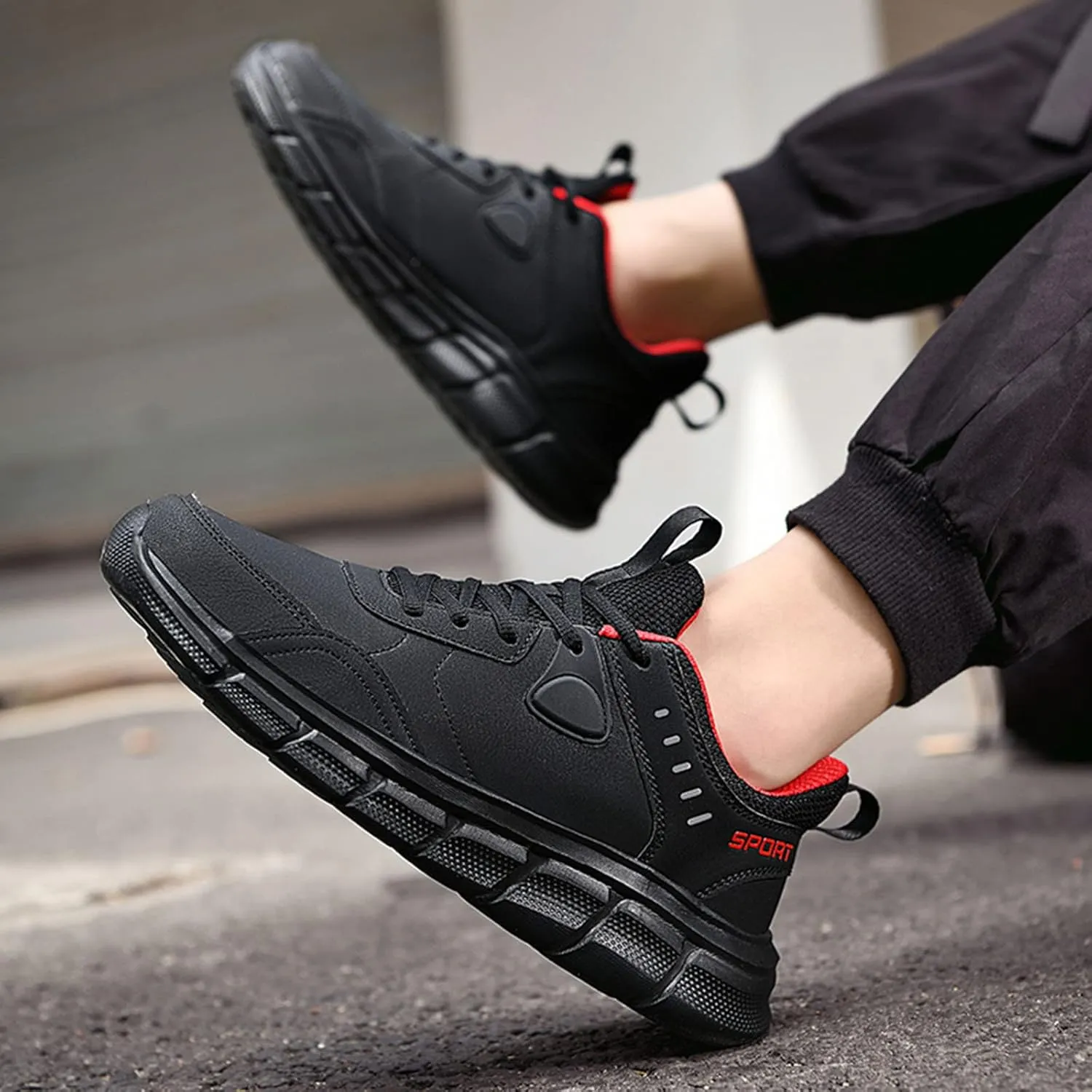 Men Sports Shoes Fashion New Pattern Season Lace Up Sports Shoes Simple Casual Travel Sneaker Boots Mens
