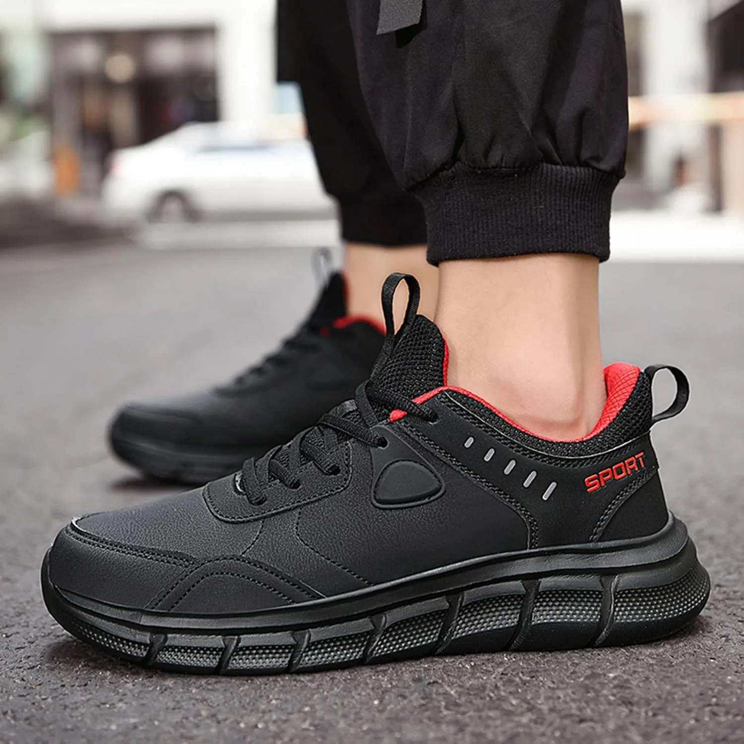 Men Sports Shoes Fashion New Pattern Season Lace Up Sports Shoes Simple Casual Travel Sneaker Boots Mens