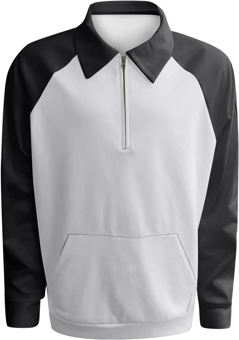 Men's Fashion Hoodies & Sweatshirts Outdoor Vintage V-Neck Button Long Sleeve Sports T Shirt Pullover, S-4XL