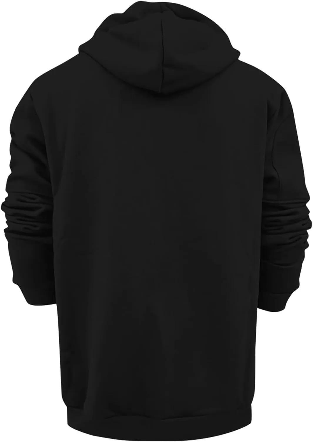 Mens Fleece Full-zip Hoodie Men's Spring And Autumn Long Sleeve Half Zip Hoodie Hooded Sweatshirt Top Outdoor