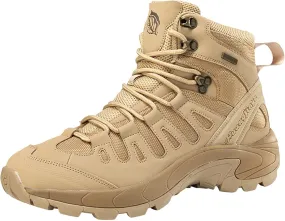 Men's Hiking Shoes Non Slip Water proof Trekking Outdoor Training Boots Fashionable Simple Solid Color Thick Sole Comfortable Lace Up Casual Winter Ankle Boots