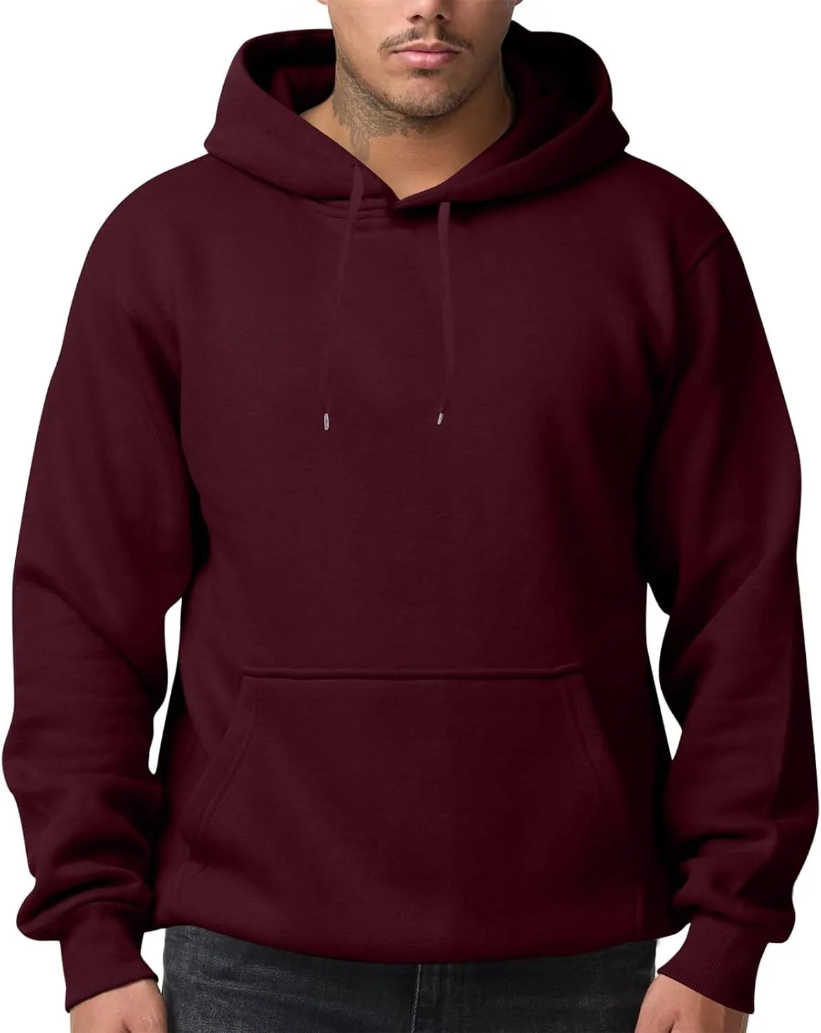Men's Hoodie, EcoSmart Fleece Hoodie, Hooded Sweatshirt for Men