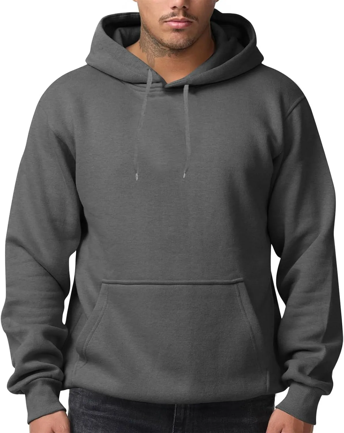 Men's Hoodie, EcoSmart Fleece Hoodie, Hooded Sweatshirt for Men