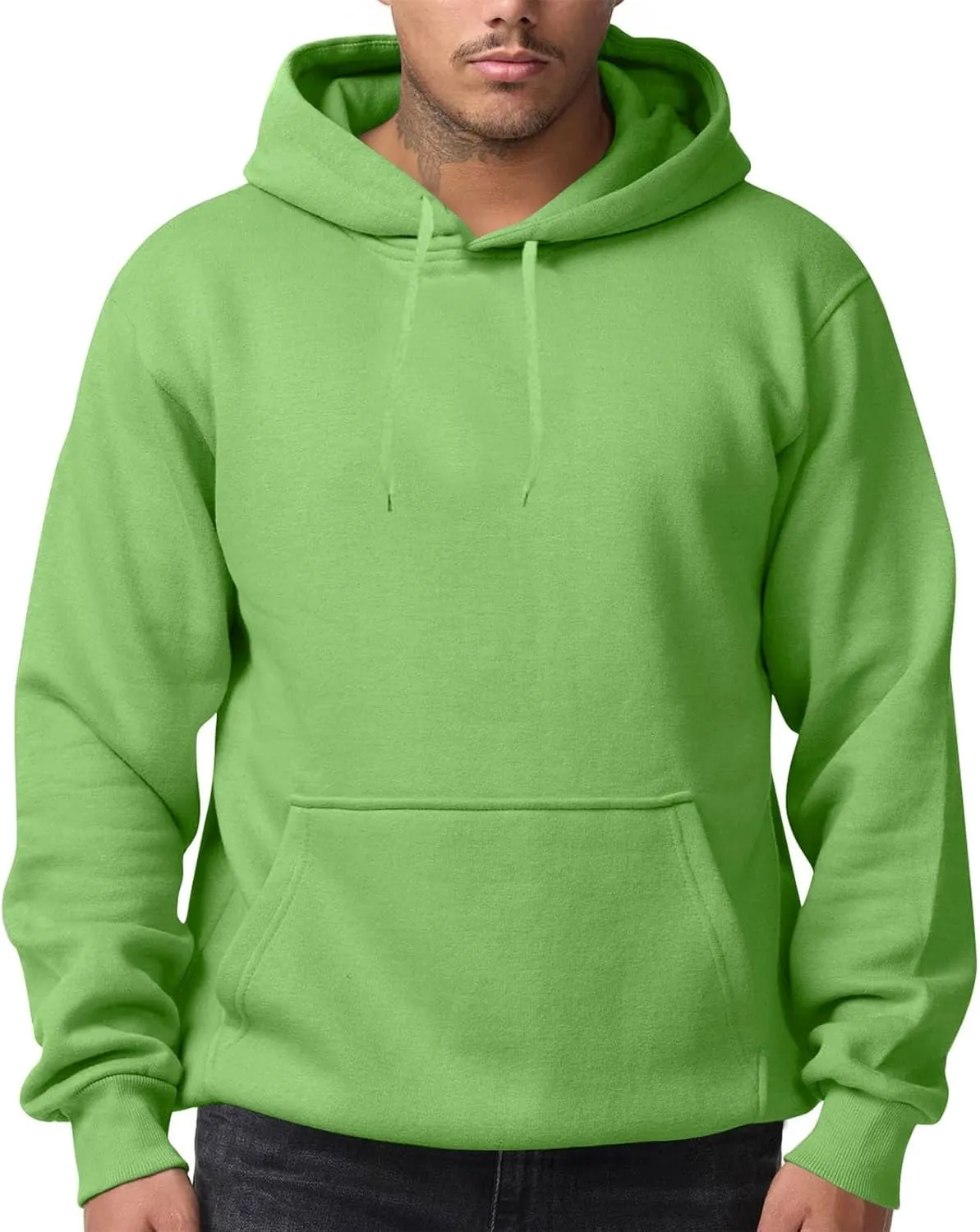 Men's Hoodie, EcoSmart Fleece Hoodie, Hooded Sweatshirt for Men