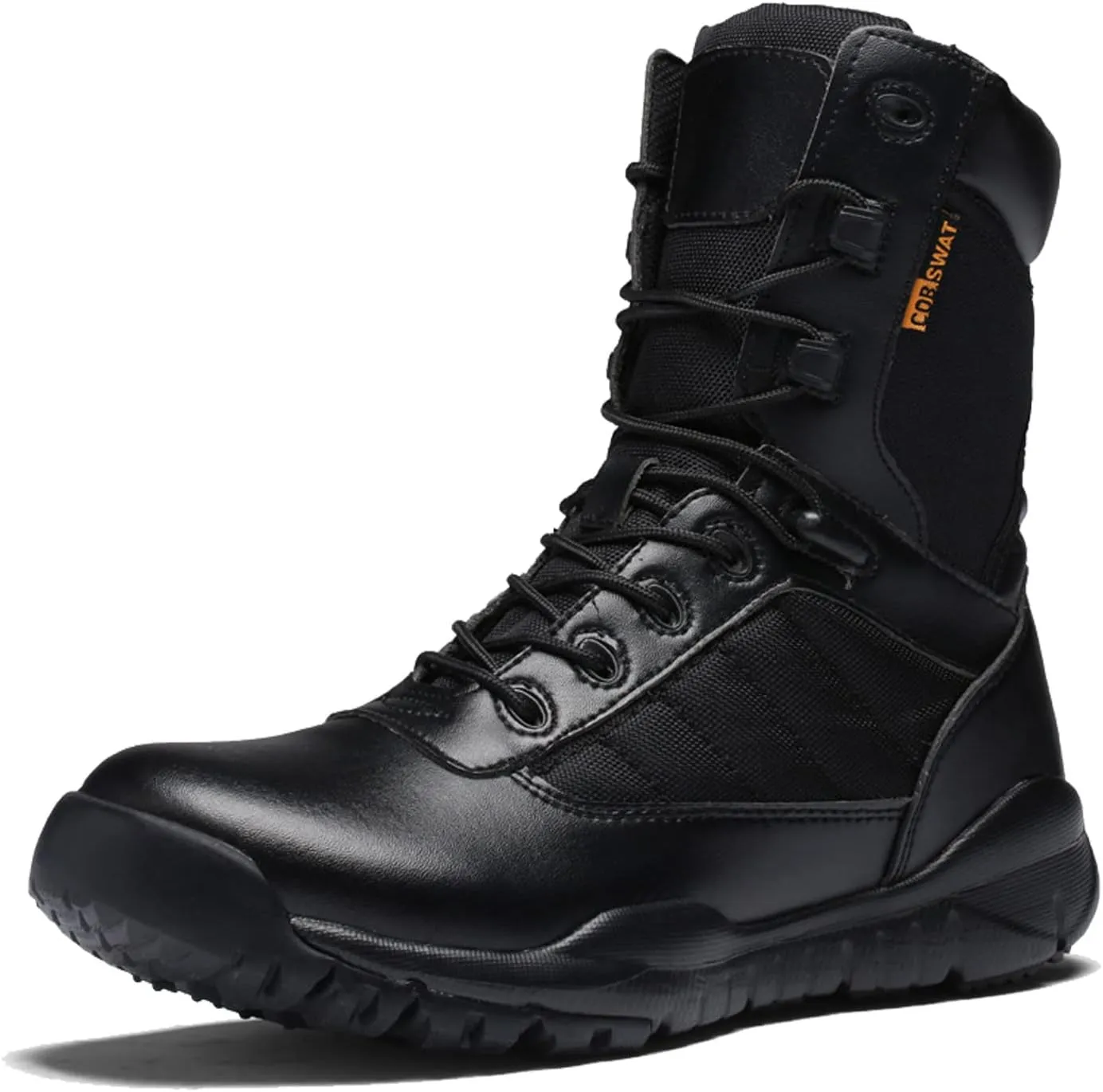 Men's Leather Military Tactical Boots Work Boots Desert Combat Army Combat Boots for Hiking Motorcycle Climbing