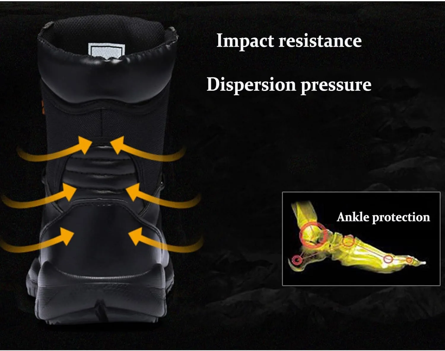 Men's Leather Military Tactical Boots Work Boots Desert Combat Army Combat Boots for Hiking Motorcycle Climbing