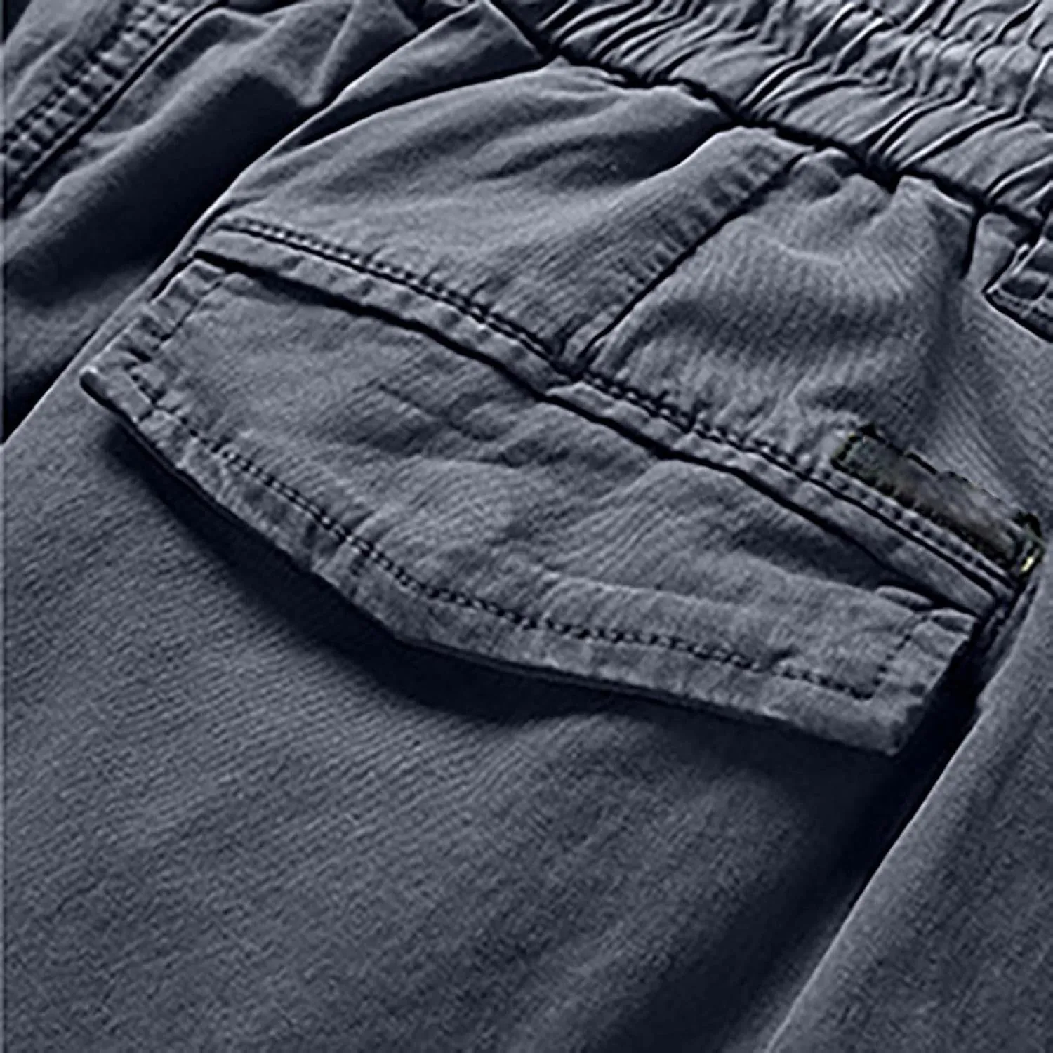 Mens Military Solid Color Overalls Tactical Multi Pockets Straight Baggy Cargo Pants Outdoor Dressy Casual Plus Size Trouser