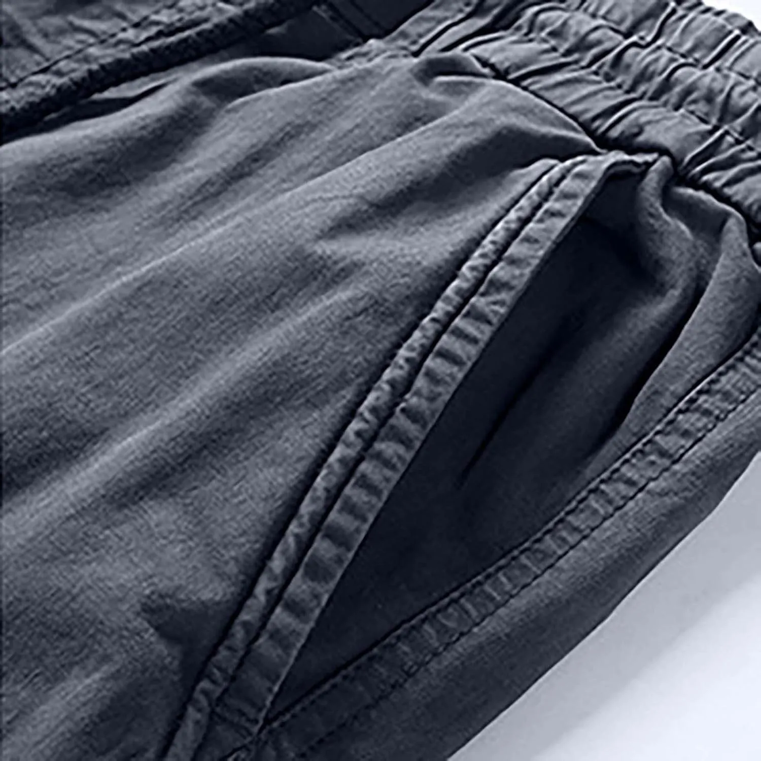Mens Military Solid Color Overalls Tactical Multi Pockets Straight Baggy Cargo Pants Outdoor Dressy Casual Plus Size Trouser