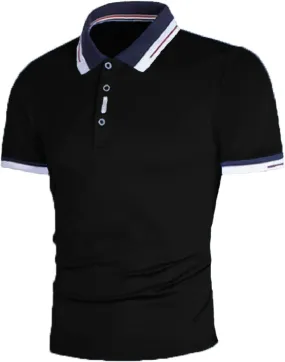 Mens Resort Wear 2025 Wrinkle-Resistant Office Slim Collared Polos Short Sleeve Collared Shirt Summer Casual