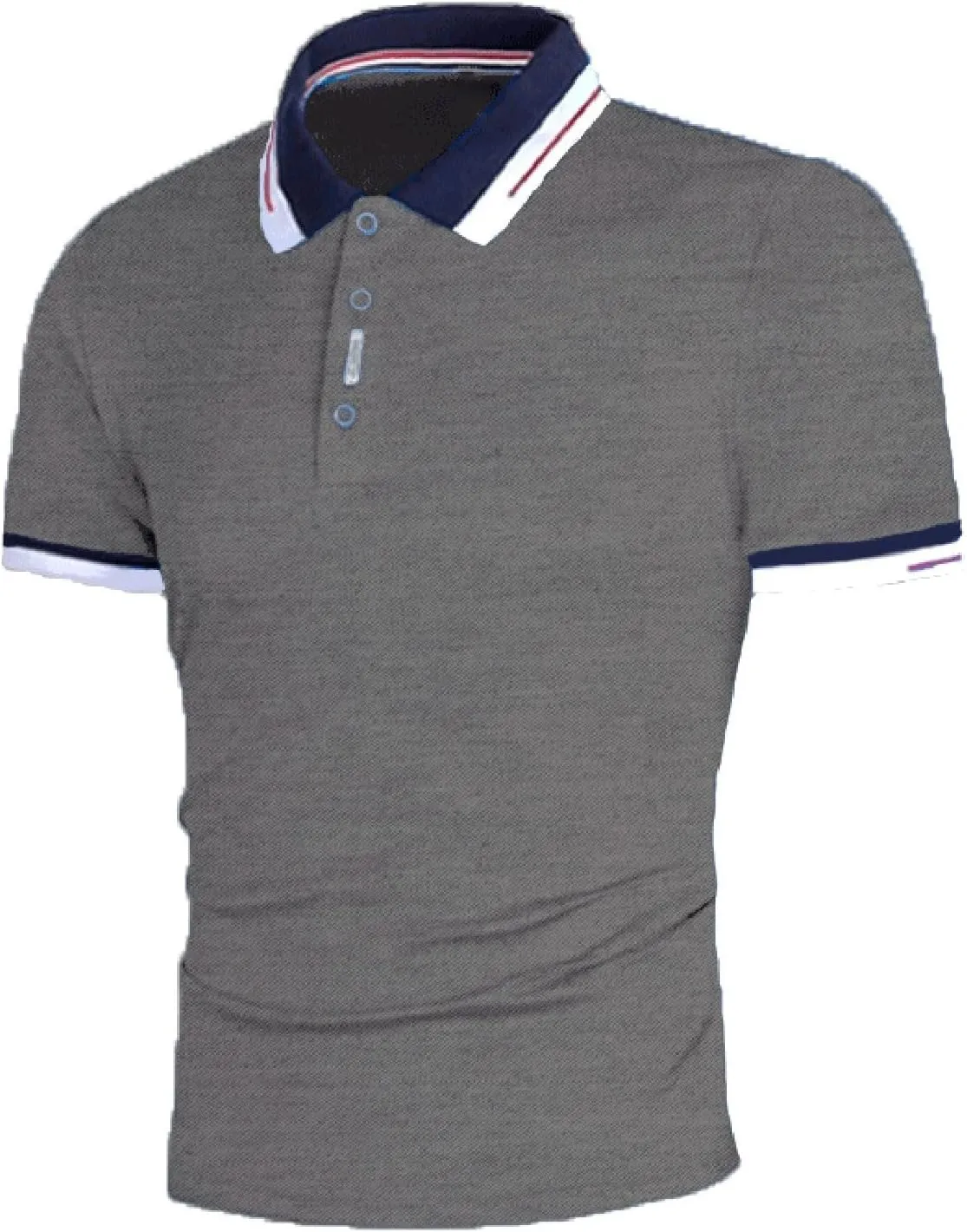 Mens Resort Wear 2025 Wrinkle-Resistant Office Slim Collared Polos Short Sleeve Collared Shirt Summer Casual