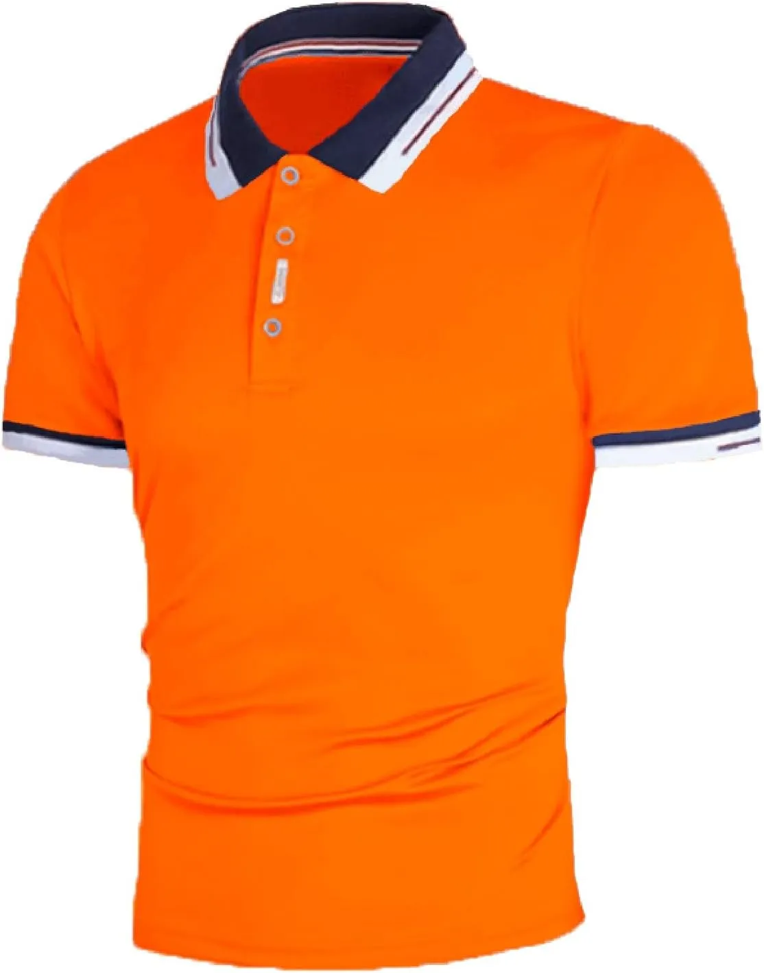 Mens Resort Wear 2025 Wrinkle-Resistant Office Slim Collared Polos Short Sleeve Collared Shirt Summer Casual