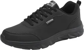 Mens Shoes Large Size Casual Leather Laace Up Solid Color Casual Fashion Simple Running Shoes Men Sneaker