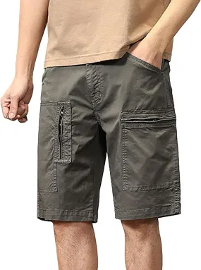 Mens Shorts Casual Cargo, Men's Athletic Gym Shorts Loose Comfort Stretch Straight Leg Chino Shorts Pants