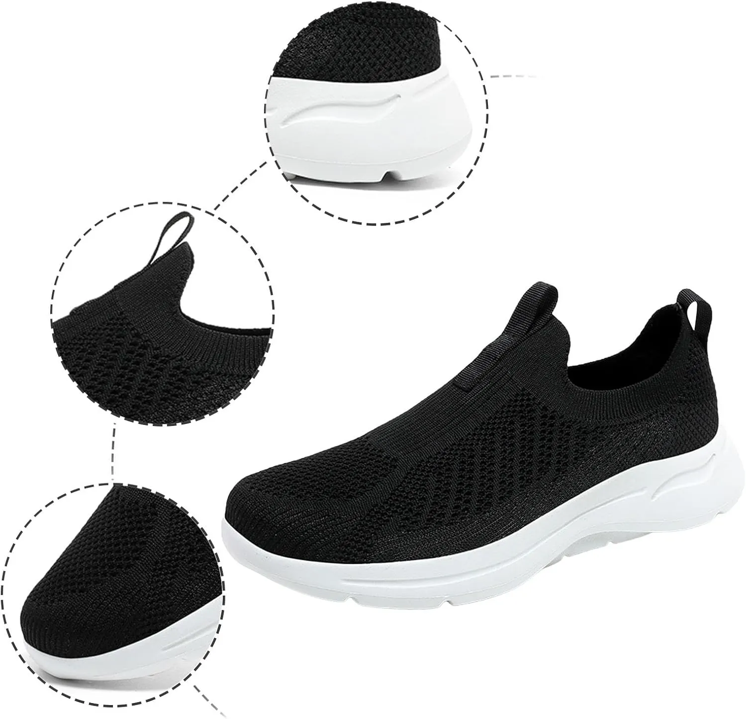 Mens Slip on Shoes Men's Fashion Sneakers Shoe for Men Sneaker for Men Lightweight Mesh Sneaker