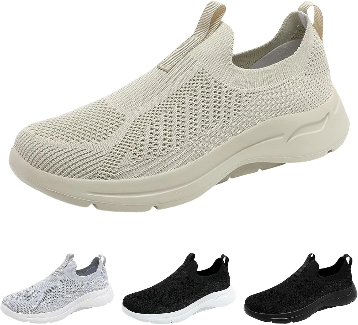 Mens Slip on Shoes Men's Fashion Sneakers Shoe for Men Sneaker for Men Lightweight Mesh Sneaker