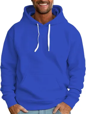 Mens Solid Color Basic Sweatshirt Long Sleeve Knit Sweatshirt Drop Shoulder Pullover Top Loose Slim Sweatshirt