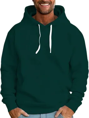 Mens Solid Color Basic Sweatshirt Long Sleeve Knit Sweatshirt Drop Shoulder Pullover Top Loose Slim Sweatshirt