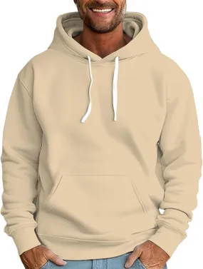 Mens Solid Color Basic Sweatshirt Long Sleeve Knit Sweatshirt Drop Shoulder Pullover Top Loose Slim Sweatshirt