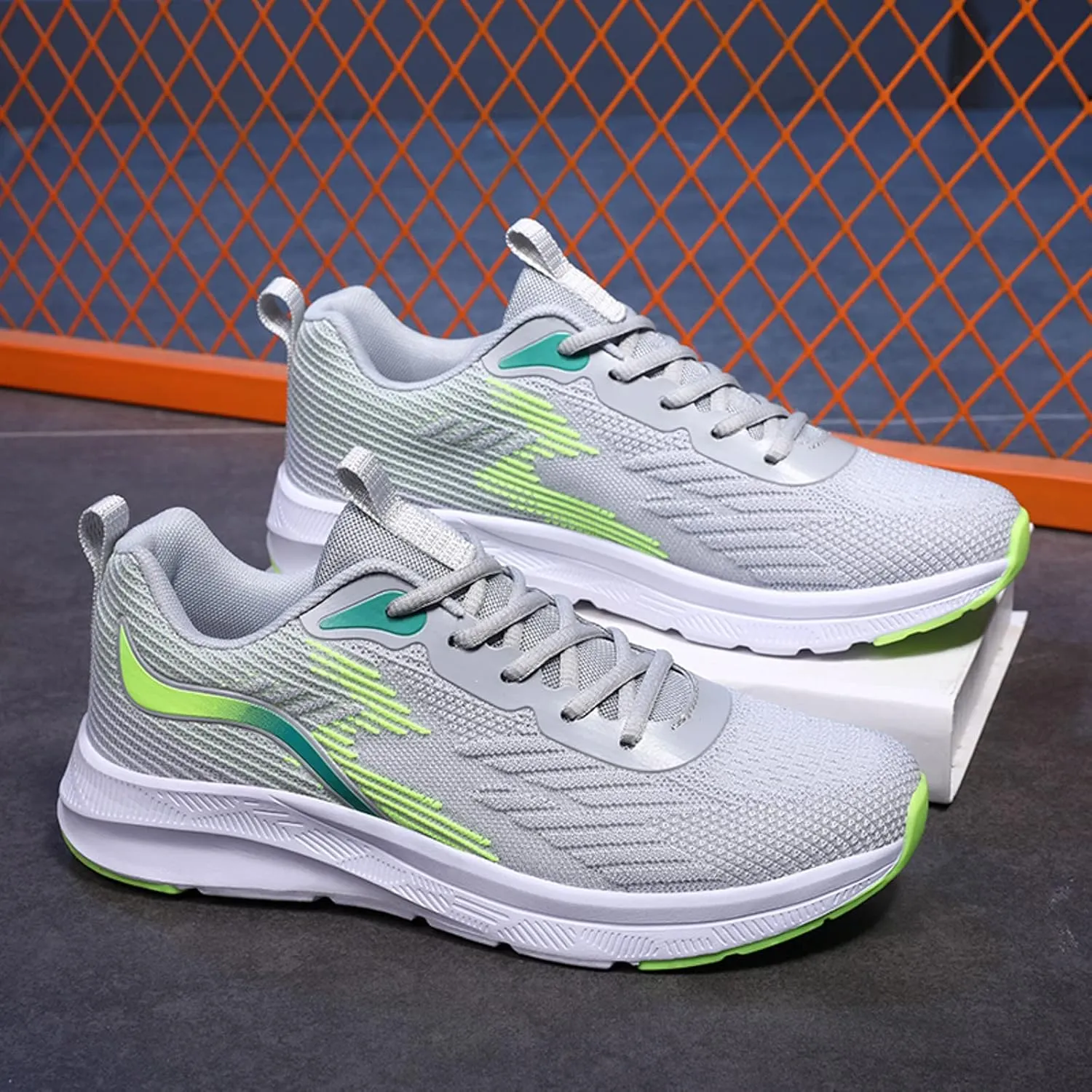 Mens Walking Shoes Non Slip Breathable Athletic Tennis Running Shoes Comfortable Flat Bottom Sneaker Men Hiking Shoes