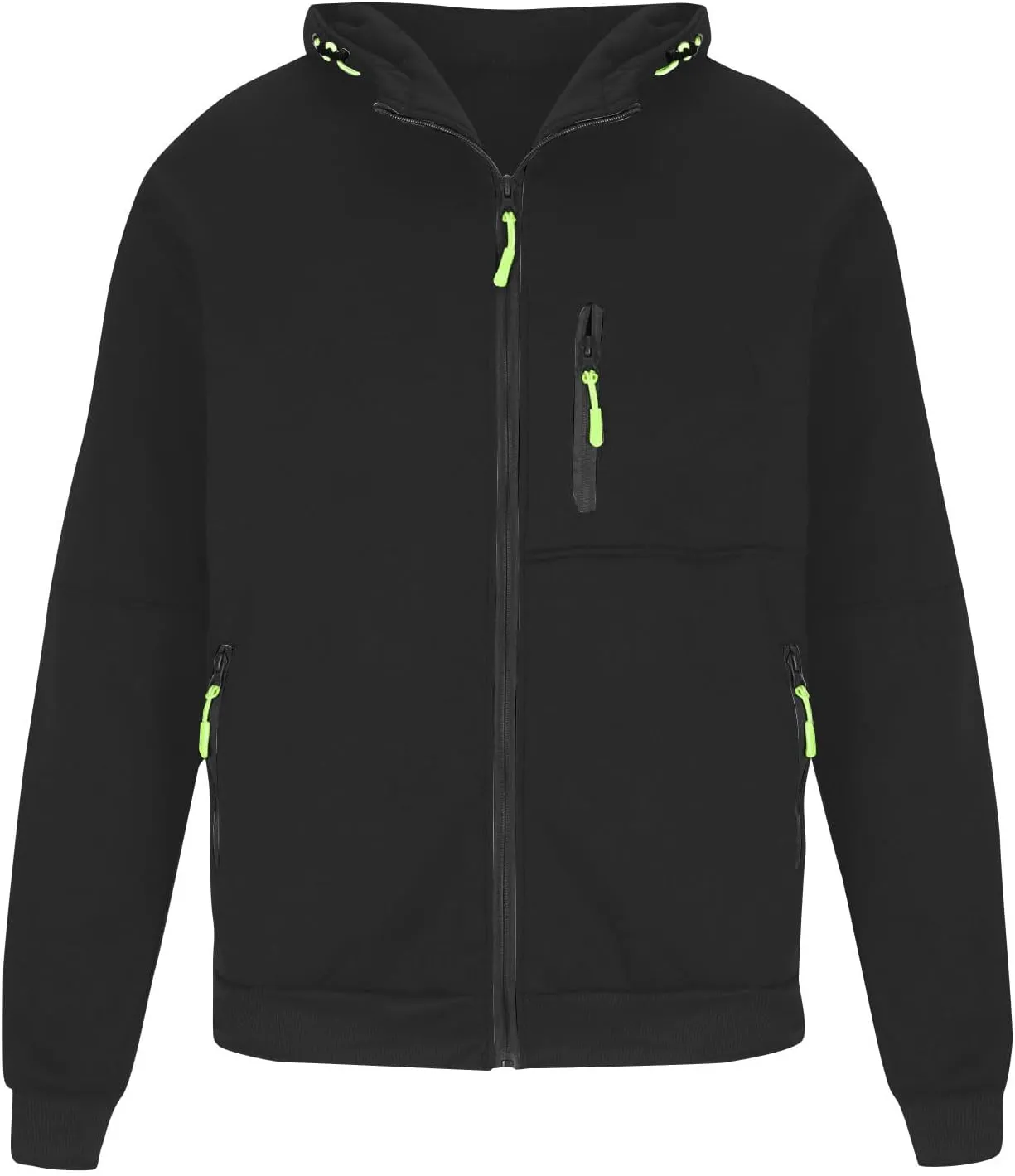 Mens Zip Up Hoodies Fashion Running Long Sleeve Drawstring Breathable Workout Big And Tall Sweatshirt