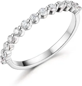 Moissanite Rings for Women Solid 925 Sterling Silver Moissanite Band Women's Engagement Ring Trendy Wedding Round Stone Fine Jewelry Gift