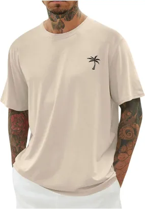 Muscularfit Men Oversized T Shirt Loose Fit Crewneck Short Sleeve Casual Tops Fashion Solid Athletic T-Shirt Summer Beach Top