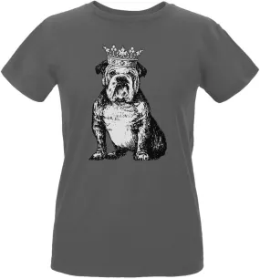 Old Glory British Bulldog Crown Womens Organic T Shirt