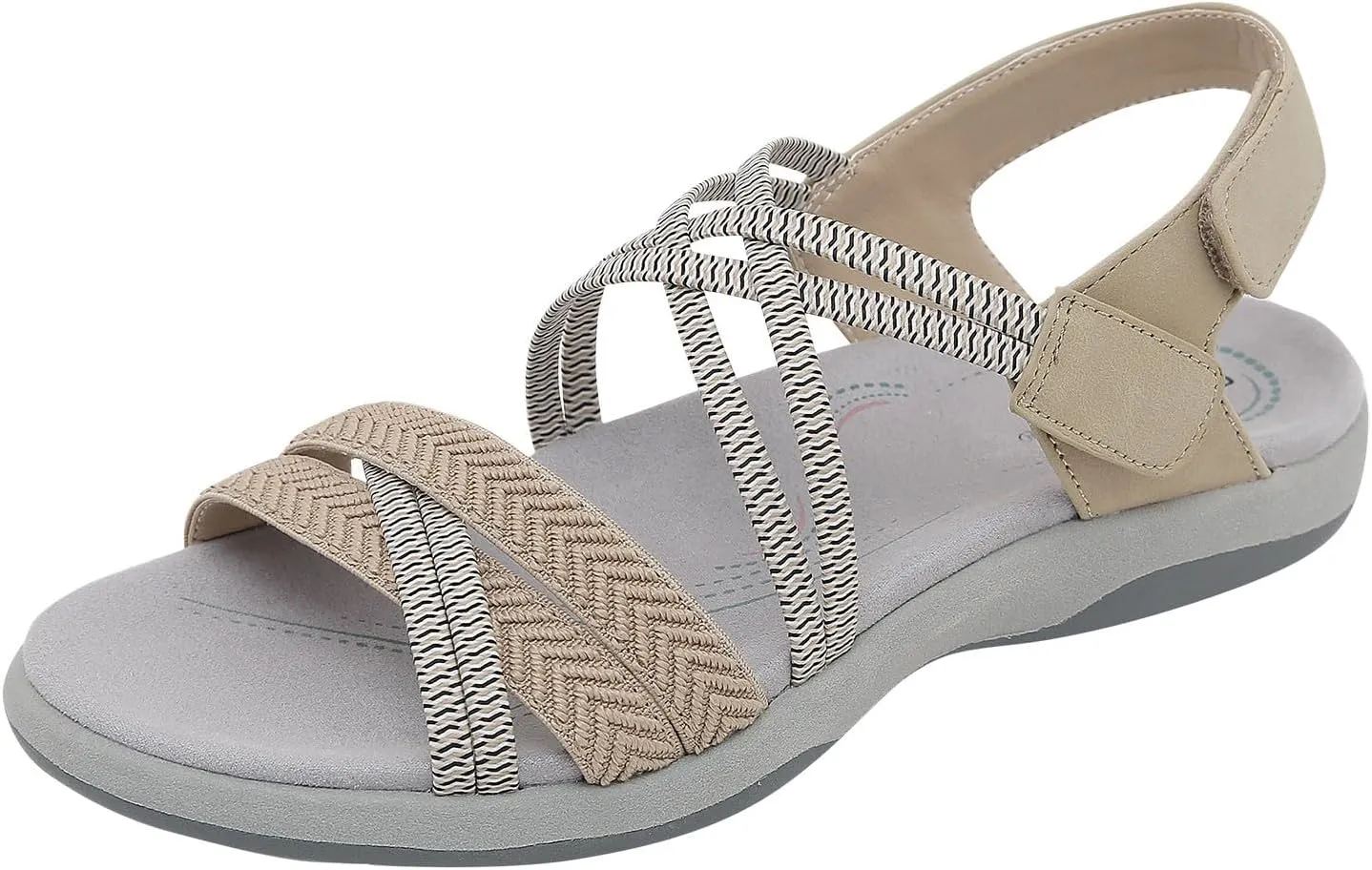 Orthopedic Wedge Sports Sandals for Women 2025 Fashionable Comfortable Breathable Hiking Elastic Ankle Strap Sandals Summer Casual Open Toe Non Slip Walking Comfortable Footwear