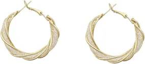 PartyKindom 1Pair Minimalist Hoop Earrings for Women Lightweight Cartilage Design for Office Work and Party Wear Elegant Jewelry Occasion