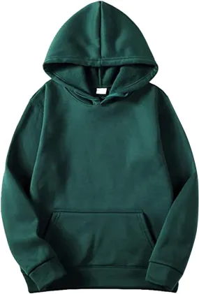 Plain Hoodie Blouse Shirt Autumn And Winter Leisure Hooded Sweater Solid Color Sweater Soft Top Blouse Mens Graphic