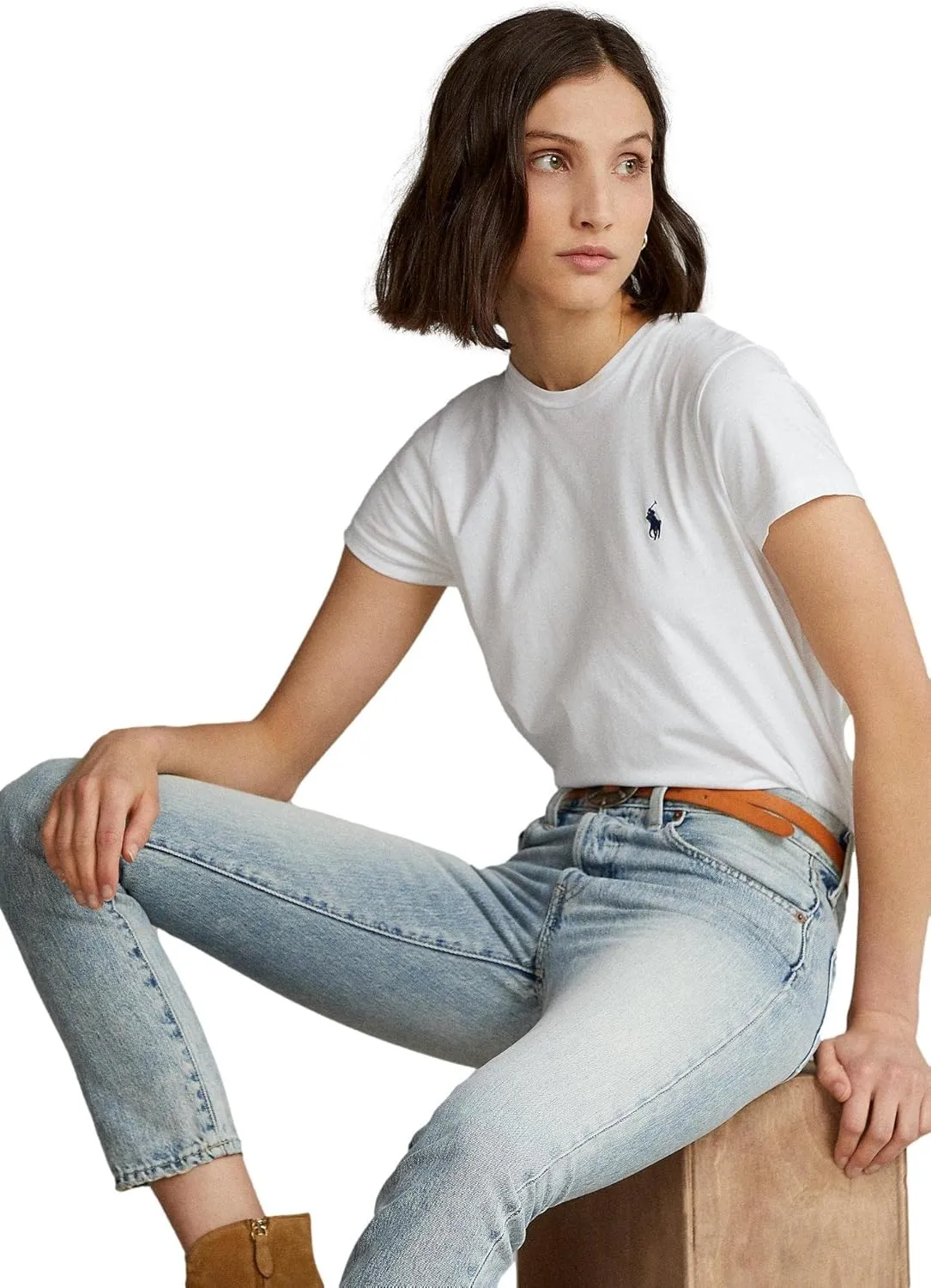 Polo Ralph Lauren Womens Crew Neck Jersey T-Shirt