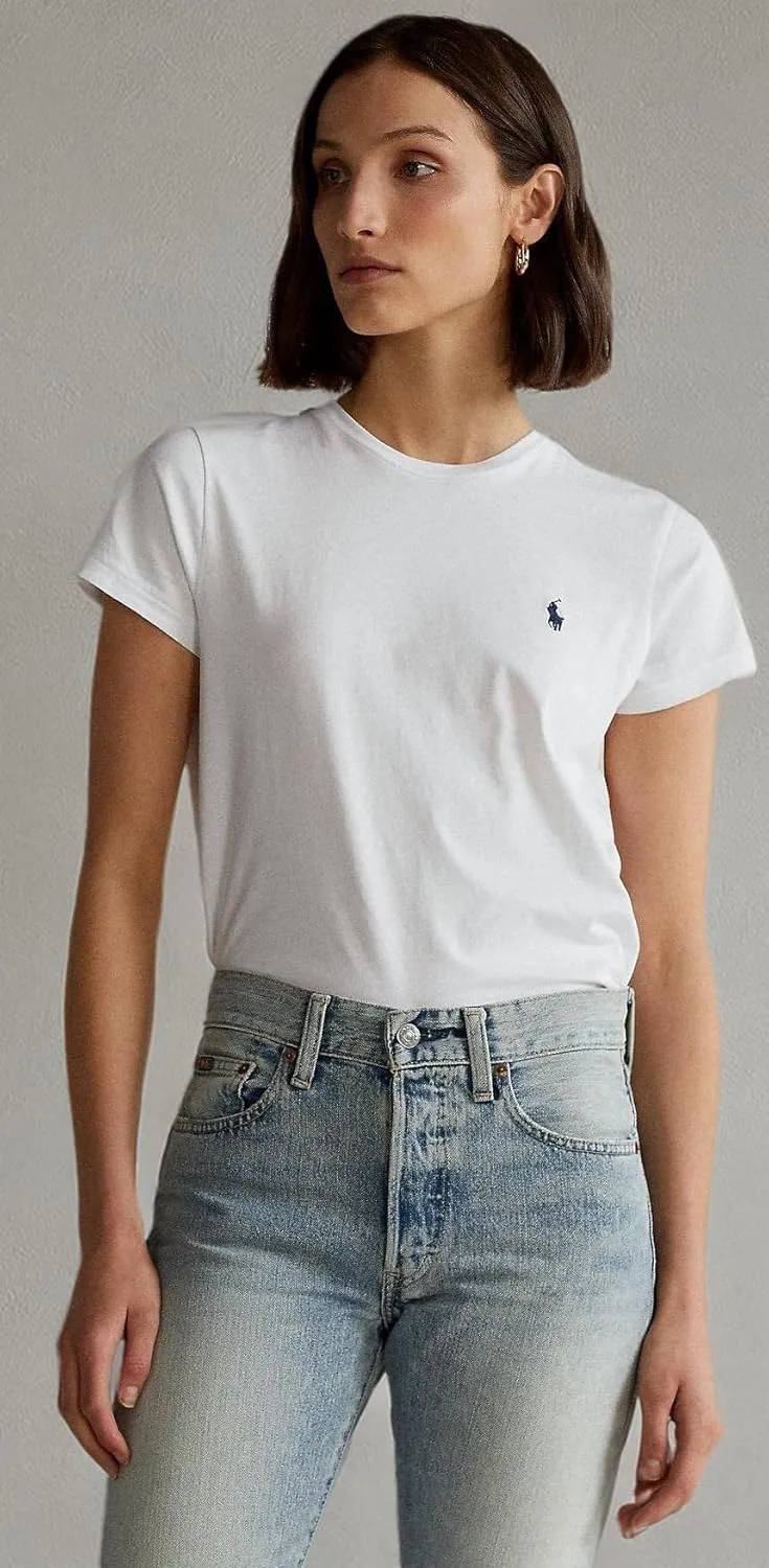 Polo Ralph Lauren Womens Crew Neck Jersey T-Shirt