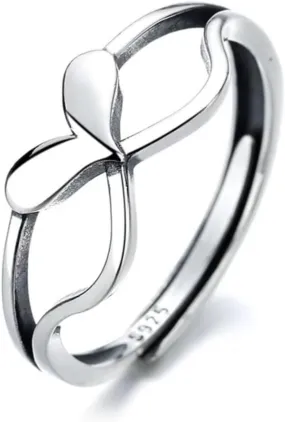 Real 925 Sterling Silver Rings Open Rings for Women Thumb Rings Vintage Rings Adjustable Rings Stackable Ring Band Statement Rings Rings for Men Promise Rings Party Rings Anniversary Rings Finger Ring