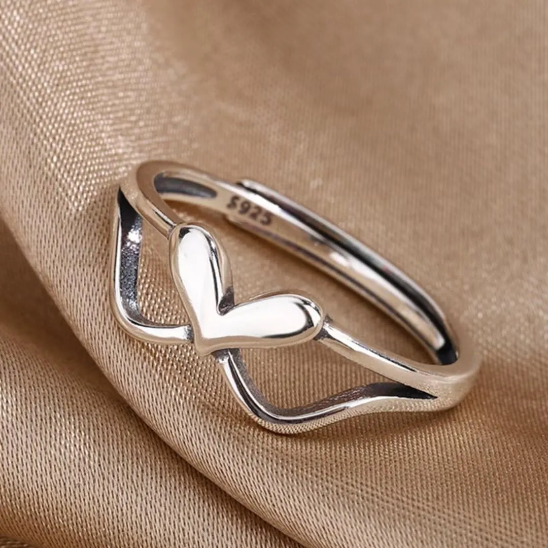 Real 925 Sterling Silver Rings Open Rings for Women Thumb Rings Vintage Rings Adjustable Rings Stackable Ring Band Statement Rings Rings for Men Promise Rings Party Rings Anniversary Rings Finger Ring