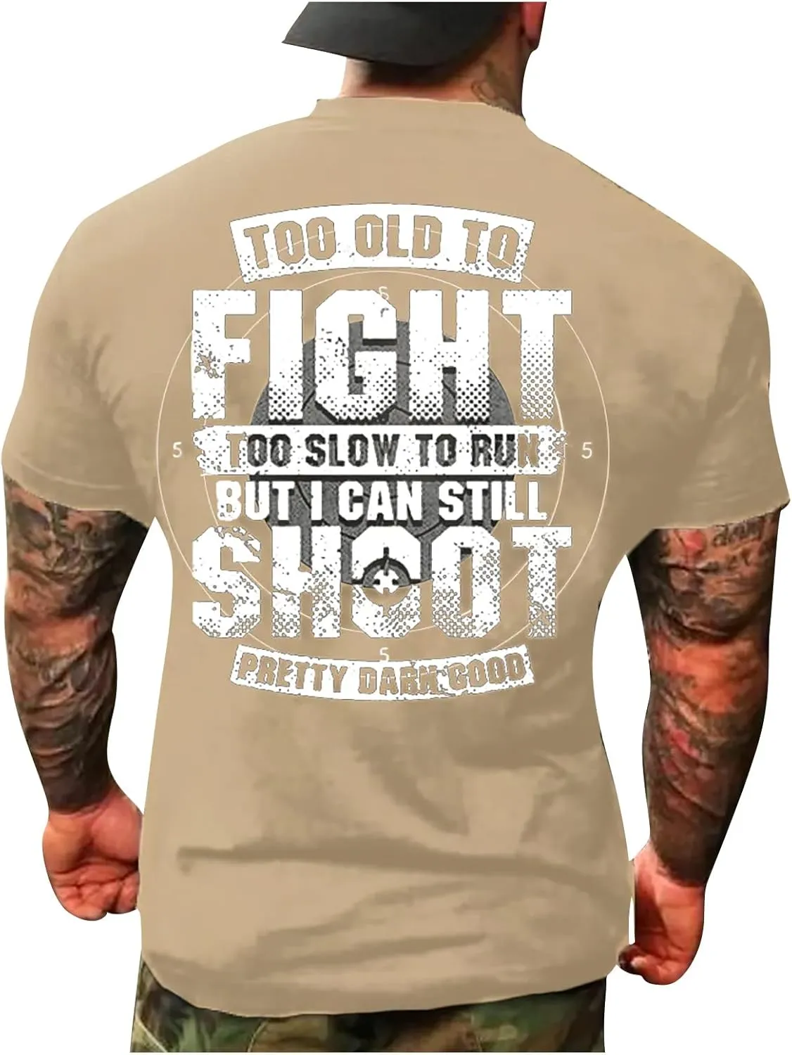 RTRDE Men's Fashion Tshirts Graphic Tees Crewneck T-Shirts Casual Short Sleeve Letter Print T Shirts, S-5XL