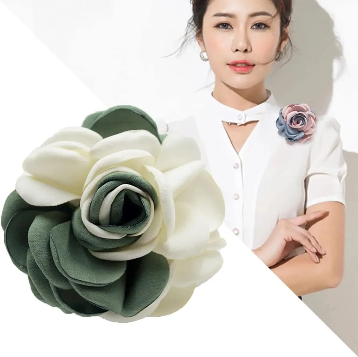 seven wolves Rose Flower Accessories Brooches Wedding Bridal Bouquet Brooch Pin Hairpin for Women