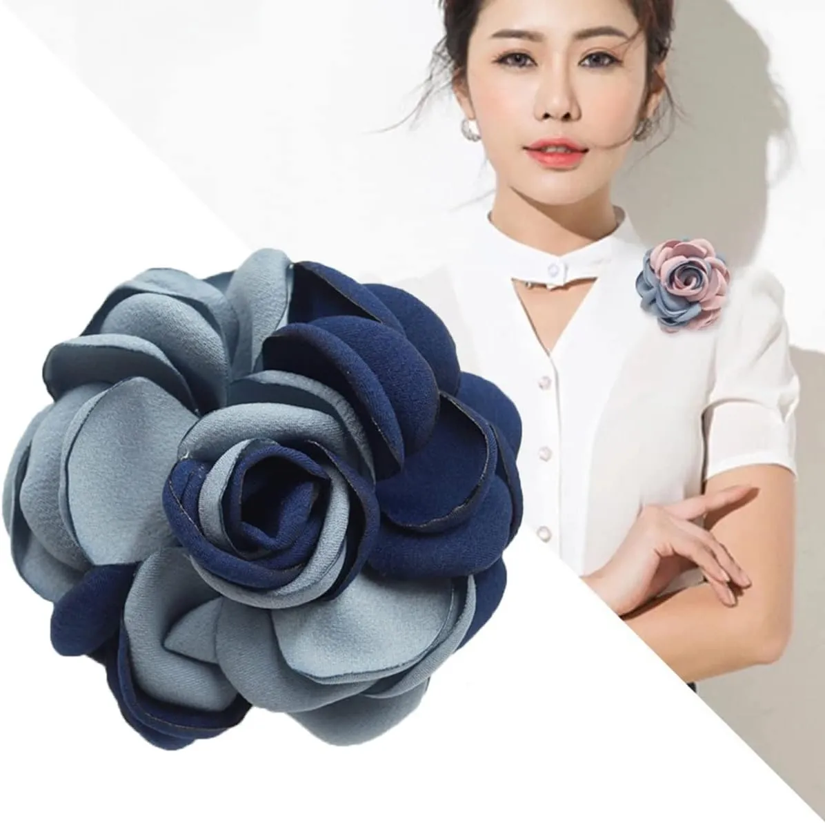 seven wolves Rose Flower Accessories Brooches Wedding Bridal Bouquet Brooch Pin Hairpin for Women