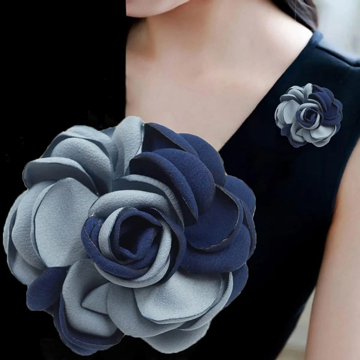seven wolves Rose Flower Accessories Brooches Wedding Bridal Bouquet Brooch Pin Hairpin for Women