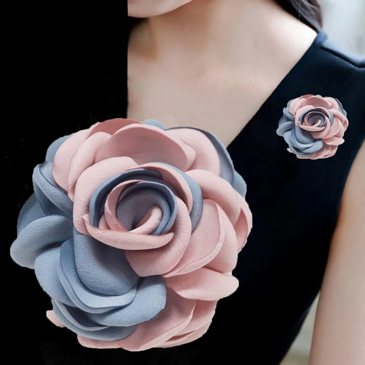 seven wolves Rose Flower Accessories Brooches Wedding Bridal Bouquet Brooch Pin Hairpin for Women