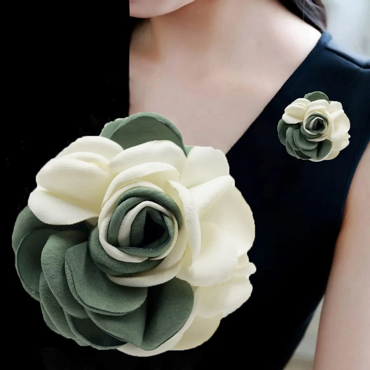 seven wolves Rose Flower Accessories Brooches Wedding Bridal Bouquet Brooch Pin Hairpin for Women