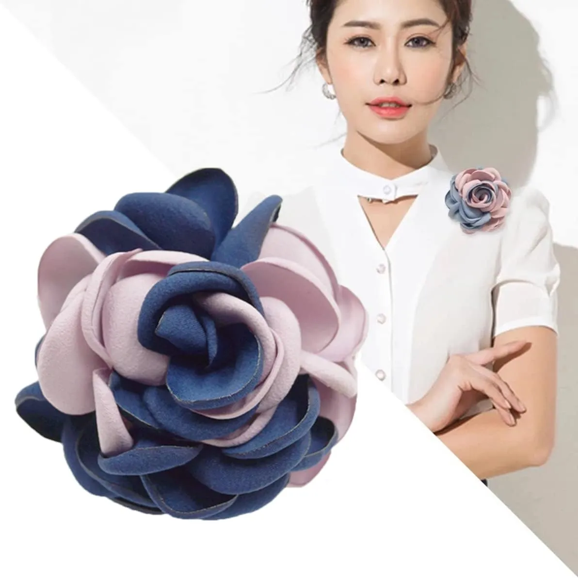 seven wolves Rose Flower Accessories Brooches Wedding Bridal Bouquet Brooch Pin Hairpin for Women