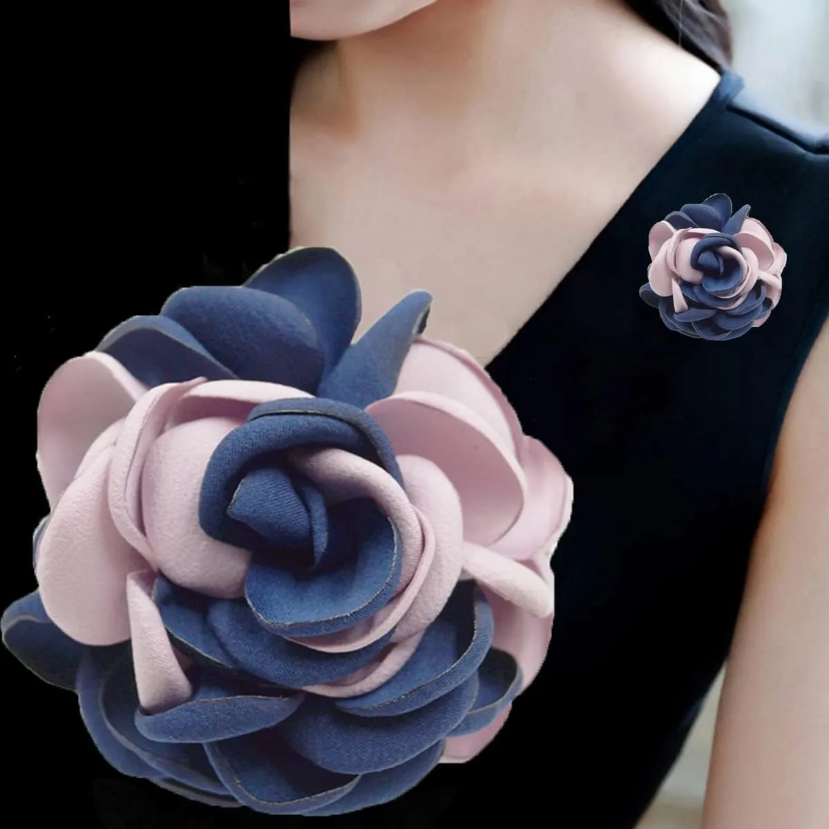 seven wolves Rose Flower Accessories Brooches Wedding Bridal Bouquet Brooch Pin Hairpin for Women