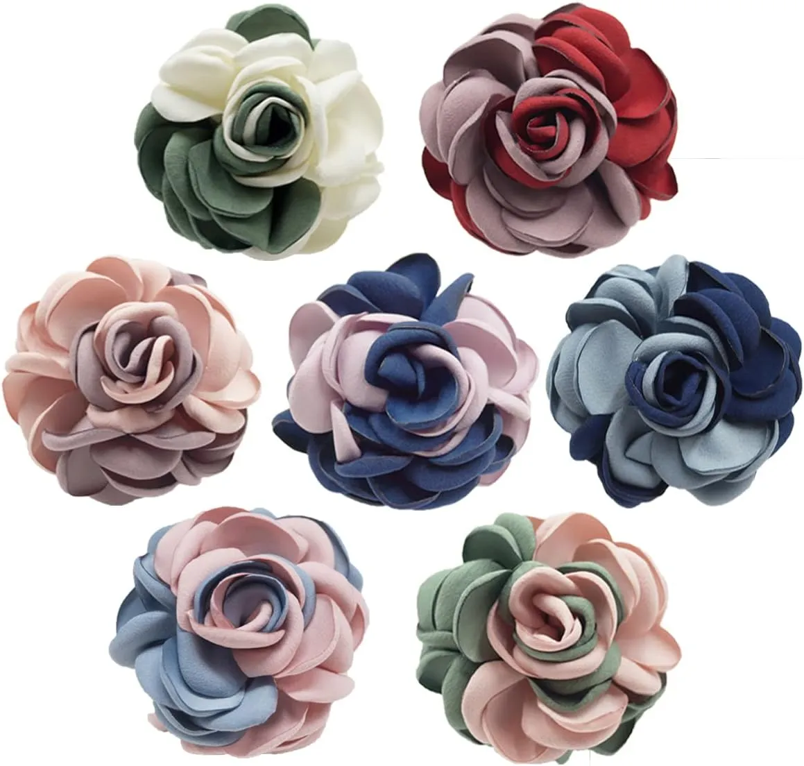 seven wolves Rose Flower Accessories Brooches Wedding Bridal Bouquet Brooch Pin Hairpin for Women