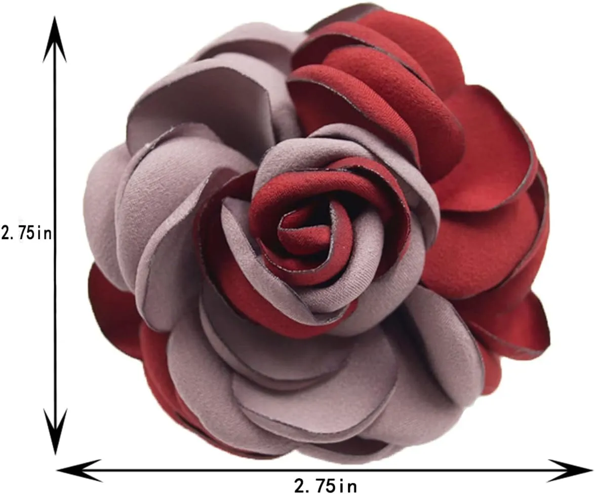 seven wolves Rose Flower Accessories Brooches Wedding Bridal Bouquet Brooch Pin Hairpin for Women