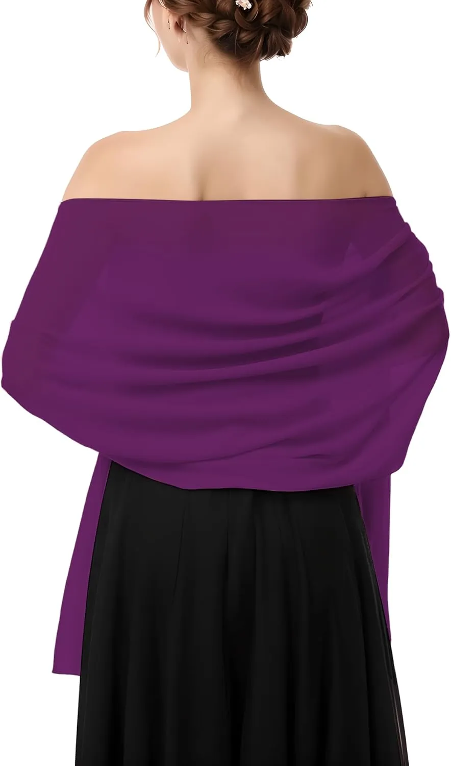 Shawls & Wraps for Women: Elegant Chiffon Shawls for Evening & Wedding Dresses