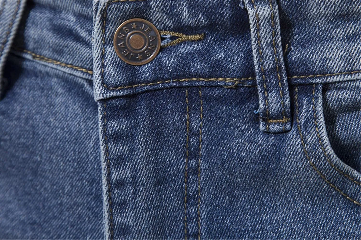 Skinny Jeans for Men Slim Fit Wash Stretch Denims Pants Fashion Casual Elastic Straight Trousers
