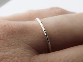 Slim Faceted Stacking Ring, Knuckle or Thumb Rings, Textured Rings, Stacking Rings, Knuckle Rings, Faceted Rings, Textured Rings, Unique