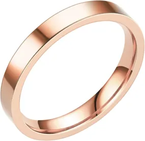 Stainless Steel Stacking Rings for Women Men, Plain Stackable Ring Bands, Rings Silver Gold Rose Gold Color