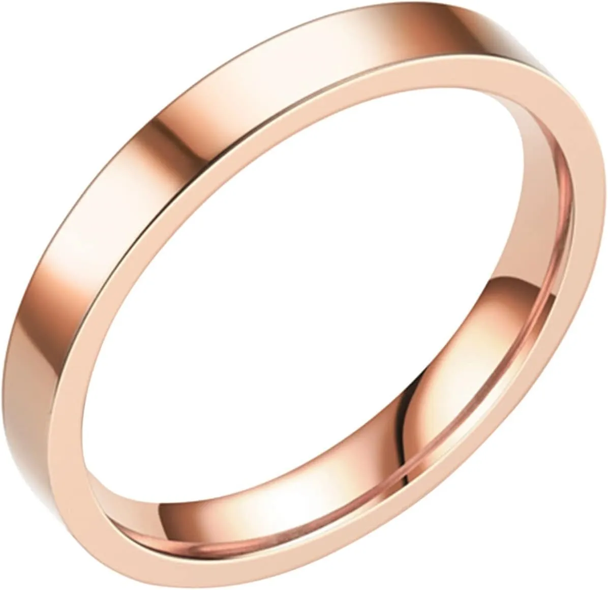 Stainless Steel Stacking Rings for Women Men, Plain Stackable Ring Bands, Rings Silver Gold Rose Gold Color