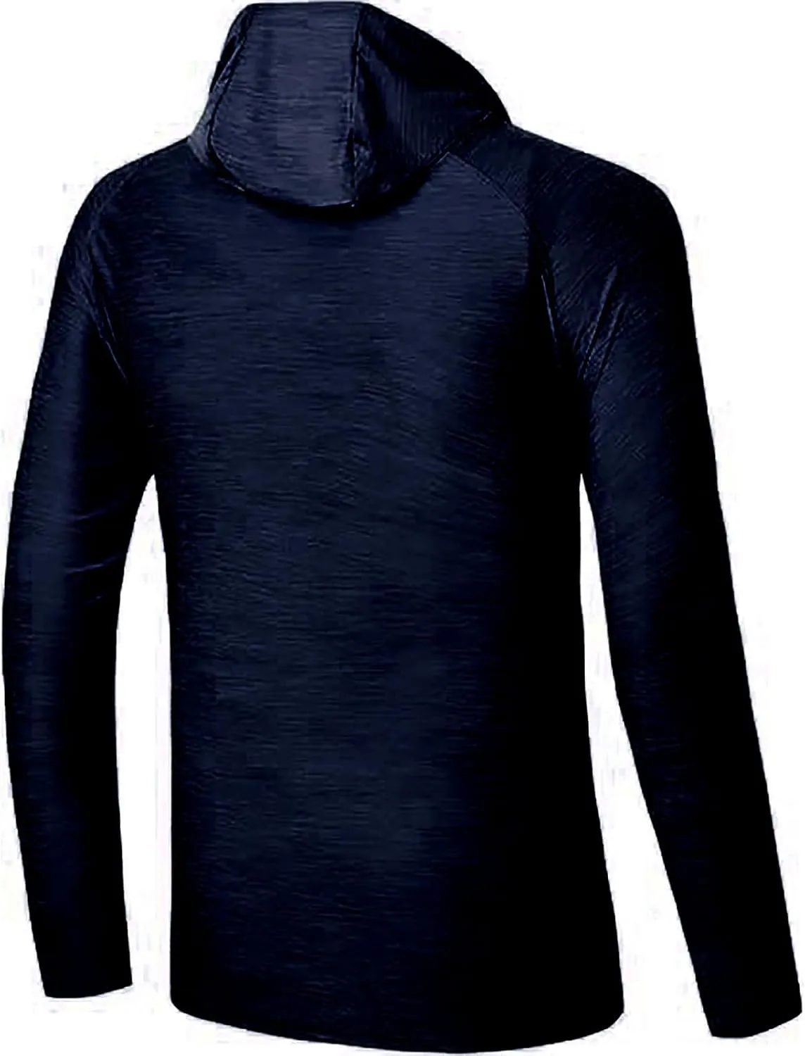 Sun Hoodies for Men Solid Long Sleeve Hooded Sweatshirts Pullover Tops Lightweight Rash Guard Fishing Hiking Shirts